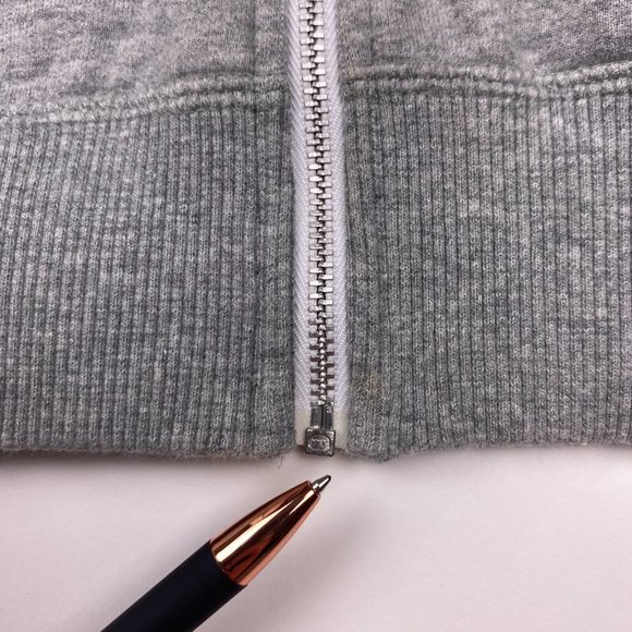 Nike Short Sleeve Full Zip Hoodie Womens Small Gray Drawstrings 465693 063 - Picture 7 of 11